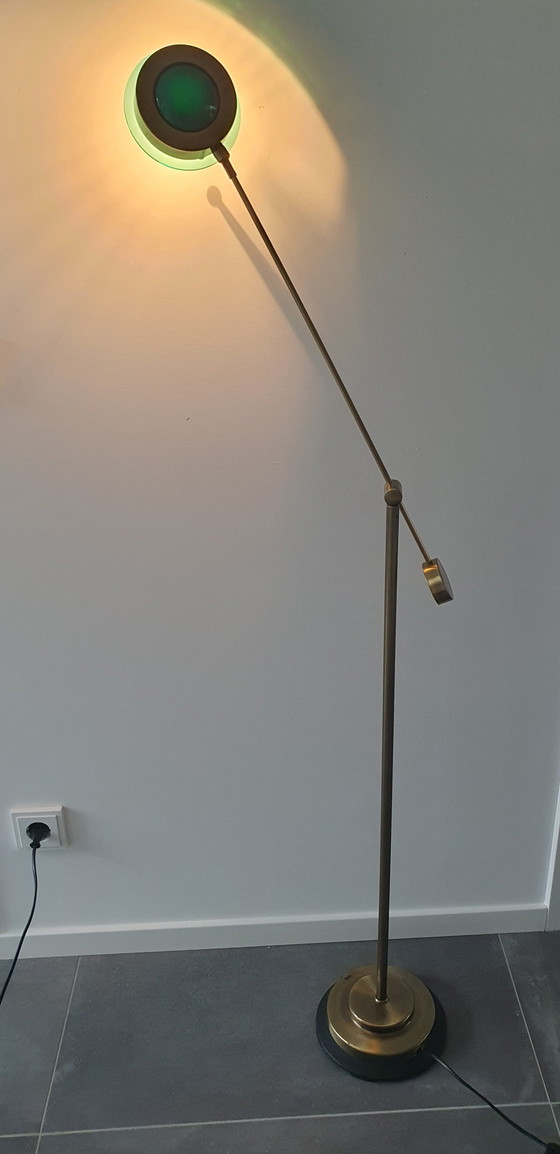 Image 1 of Vintage messing vloerlamp