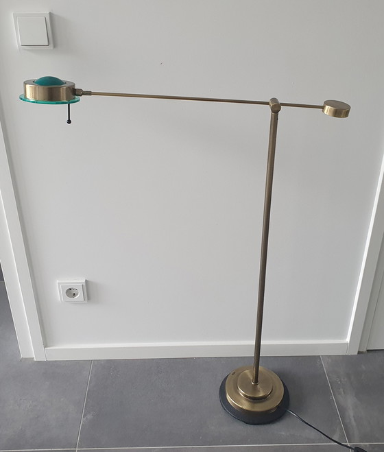 Image 1 of Vintage messing vloerlamp