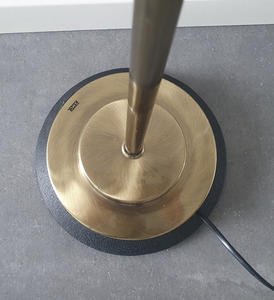 Image 1 of Vintage messing vloerlamp