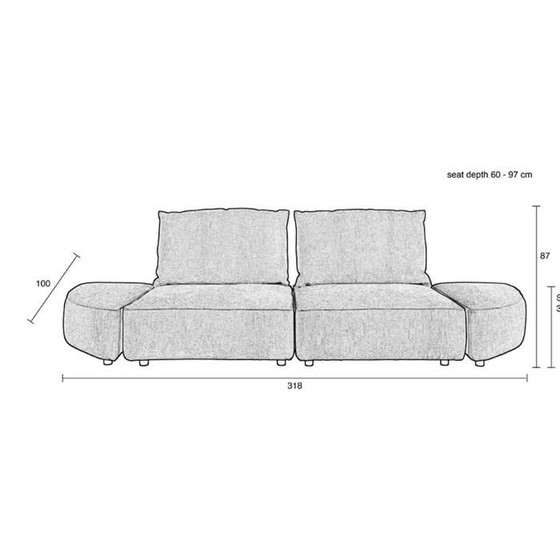 Image 1 of Zuiver Hunter Groen Forest Modulaire Bank Lounge