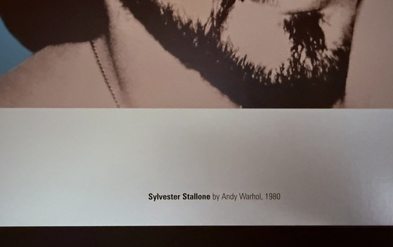 Image 1 of Andy Warhol: “Sylvester Stallone, 1980”.  ©2007 Andy Warhol Foundation For The Visual Arts, New York. 