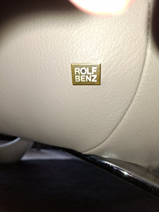 Image 1 of Rolf Benz Fauteuil Leder Beige