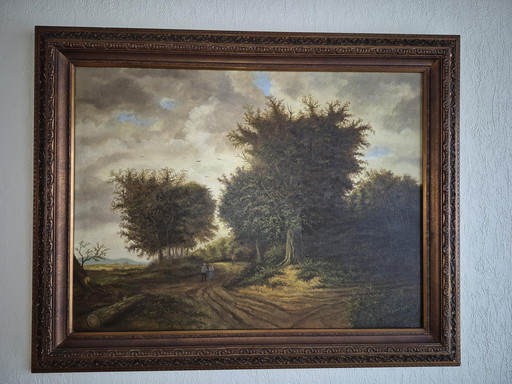 Schilderij Gesigneerd Door P Janssens