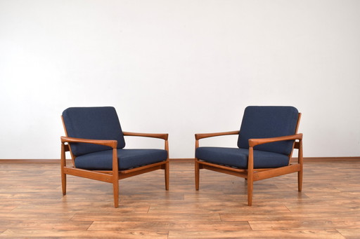 Mid Century Eiken Kolding Fauteuils Door Erik Wørts Voor Ikea, 1960S, Set Van 2