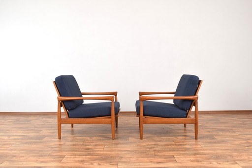 Mid Century Eiken Kolding Fauteuils Door Erik Wørts Voor Ikea, 1960S, Set Van 2