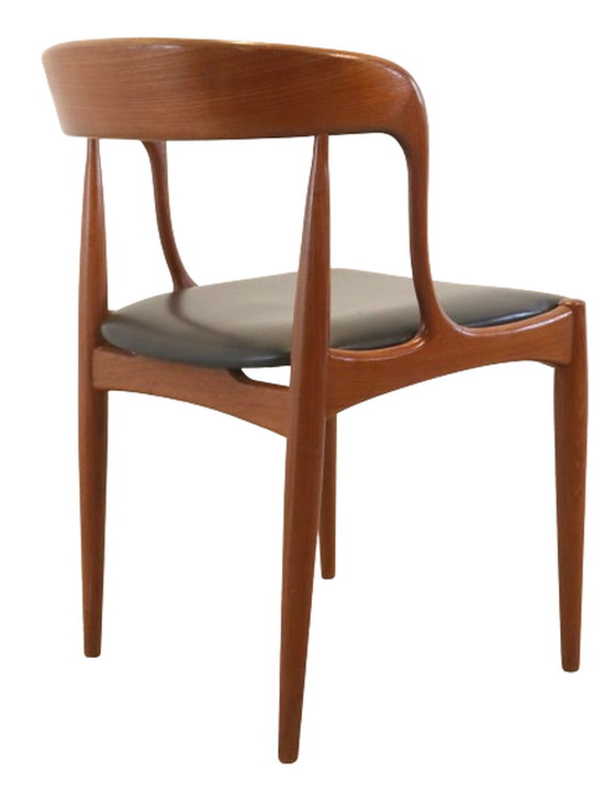 Image 1 of 6x Johannes Andersen voor Uldum stoelen eetkamerstoelen vintage
