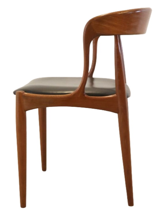 Image 1 of 6x Johannes Andersen voor Uldum stoelen eetkamerstoelen vintage