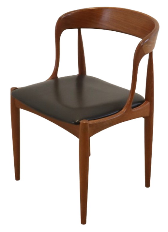 Image 1 of 6x Johannes Andersen voor Uldum stoelen eetkamerstoelen vintage