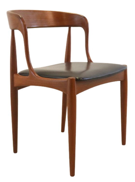 Image 1 of 6x Johannes Andersen voor Uldum stoelen eetkamerstoelen vintage