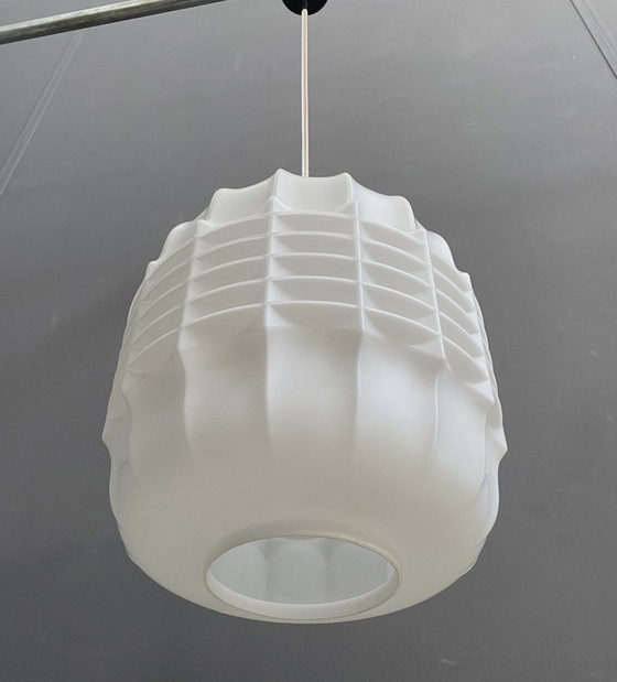 Image 1 of Opaline hanglamp 1960S Brutalistische stijl