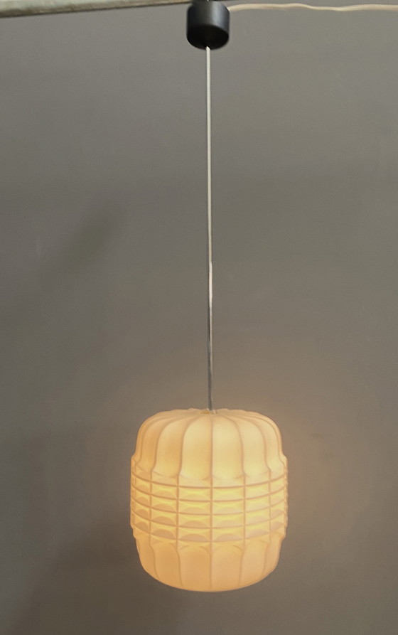 Image 1 of Opaline hanglamp 1960S Brutalistische stijl