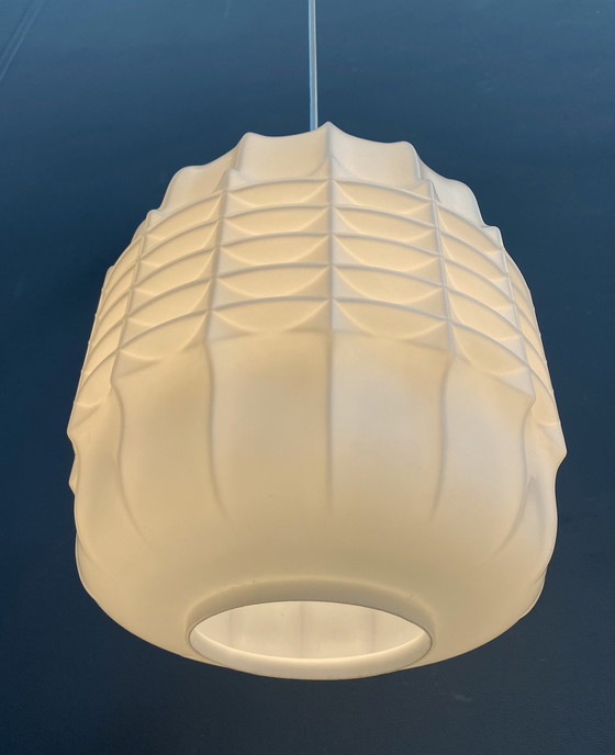 Image 1 of Opaline hanglamp 1960S Brutalistische stijl