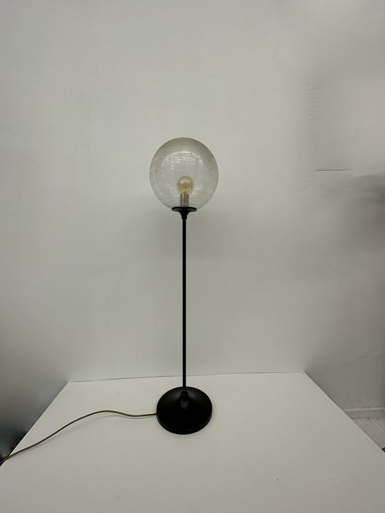 Image 1 of Vintage vloerlamp glazen globe jaren 70 design 