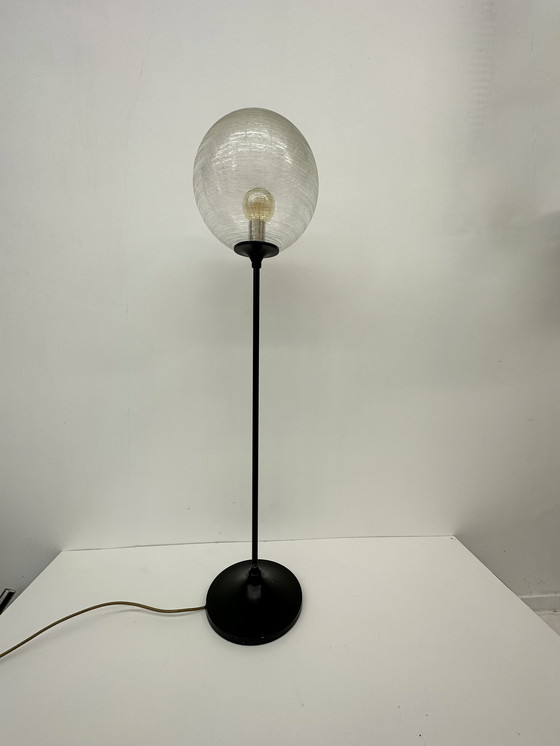 Image 1 of Vintage vloerlamp glazen globe jaren 70 design 