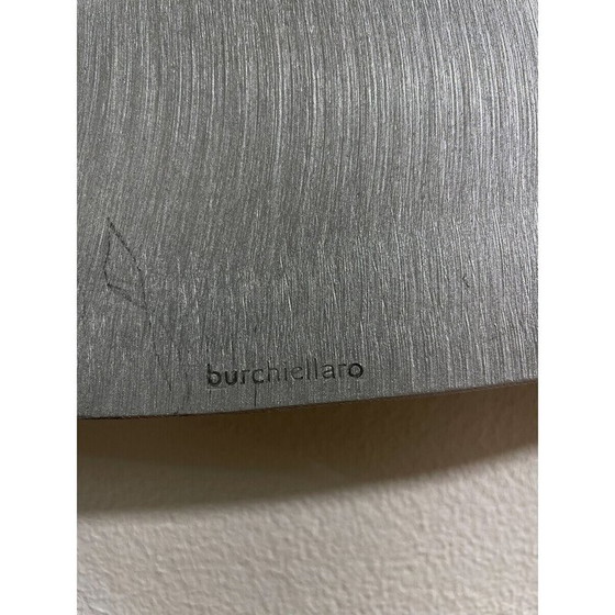 Image 1 of Mid-century aluminium wandspiegel van Lorenzo Burchiellaro, Italië 1970