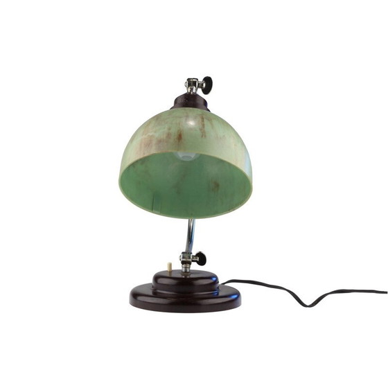 Image 1 of Vintage bureaulamp in groen bakeliet, 1930