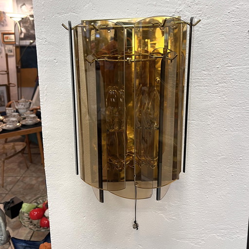 Wandlamp Sconce In Hollywood Regency Stijl, Sölken Leuchten, Duitsland, 1980S.