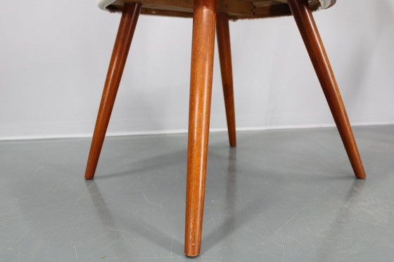 Image 1 of 1960S Antonin Suman Paar gerestaureerde stoelen in walnoot afwerking