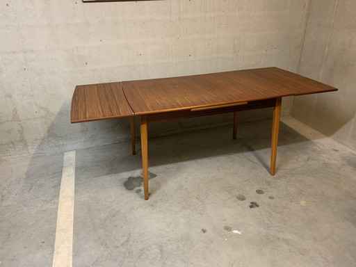 Grote Teak Eettafel Jaren 60