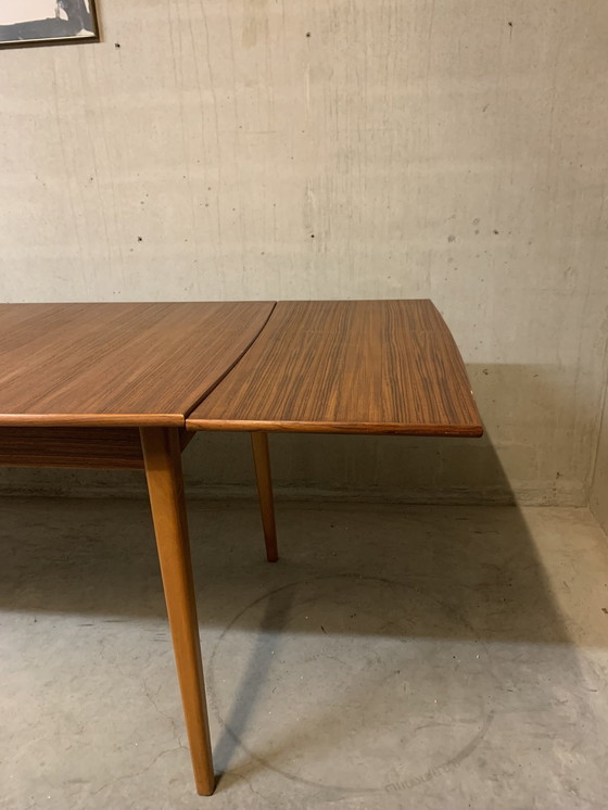 Image 1 of Grote Teak Eettafel Jaren 60