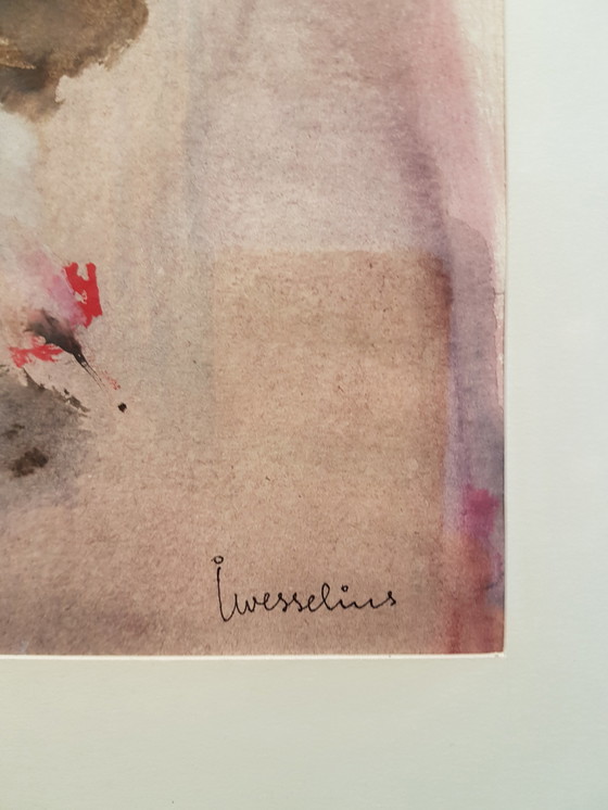 Image 1 of Jeanne Wesselius - Boerderijen - aquarel