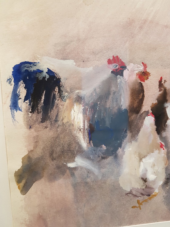 Image 1 of Jeanne Wesselius - Boerderijen - aquarel