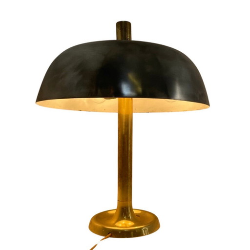 Egon Hillebrand - Paddestoel lamp (Xxl) - Messing basis gepolijst metalen kap