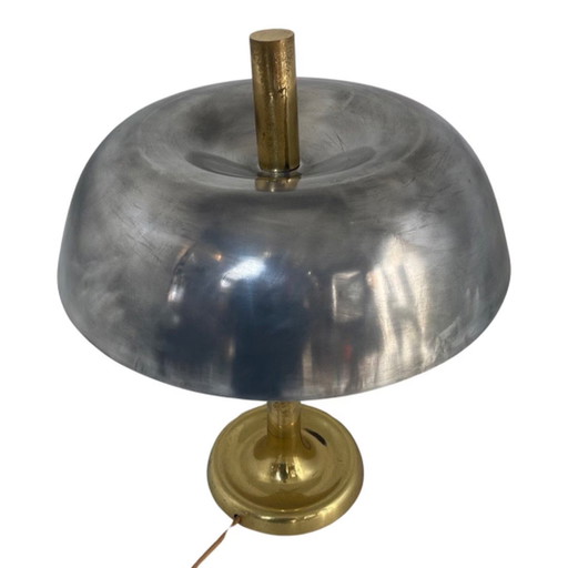 Egon Hillebrand - Paddestoel lamp (Xxl) - Messing basis gepolijst metalen kap