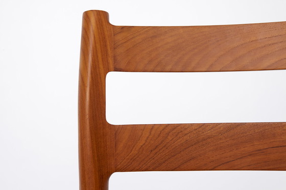 Image 1 of 1 van 6 Niels Moller stoelen, model 84, jaren 1970, Teak, Vintage, Deens