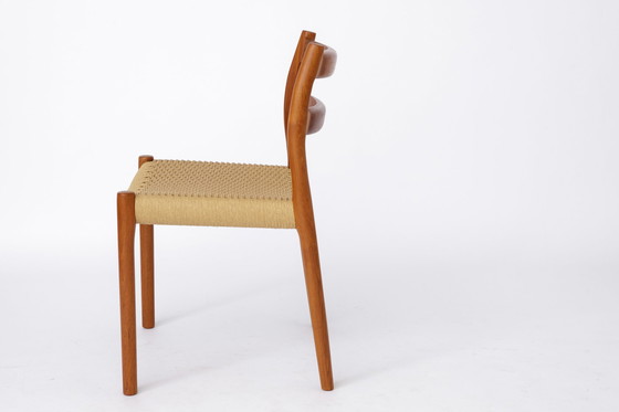 Image 1 of 1 van 6 Niels Moller stoelen, model 84, jaren 1970, Teak, Vintage, Deens