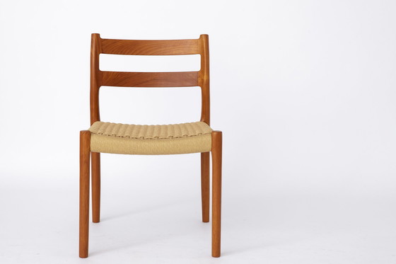 Image 1 of 1 van 6 Niels Moller stoelen, model 84, jaren 1970, Teak, Vintage, Deens