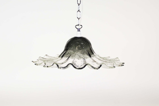 Image 1 of Vintage Italiaanse glazen hanglamp