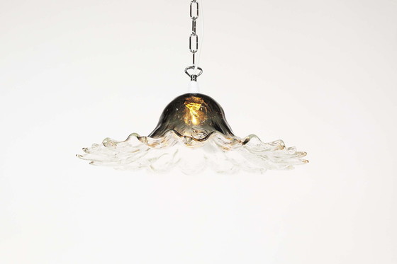 Image 1 of Vintage Italiaanse glazen hanglamp