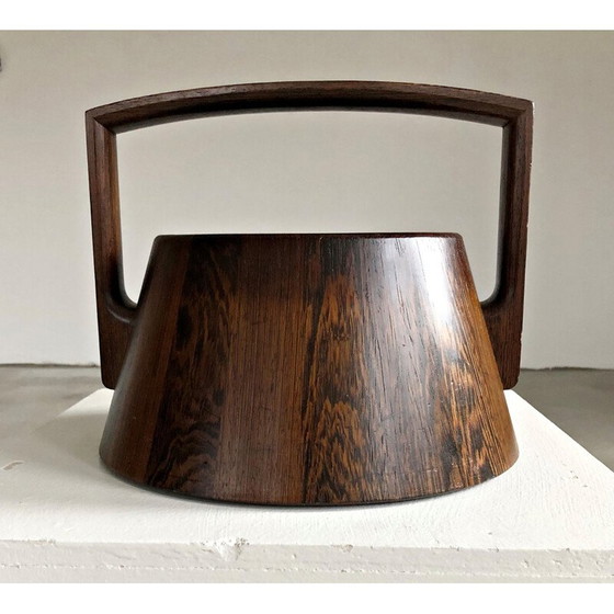 Image 1 of Vintage Deense rozenhouten ijsemmer door Jens Quistgaard voor Dansk, Denemarken 1960