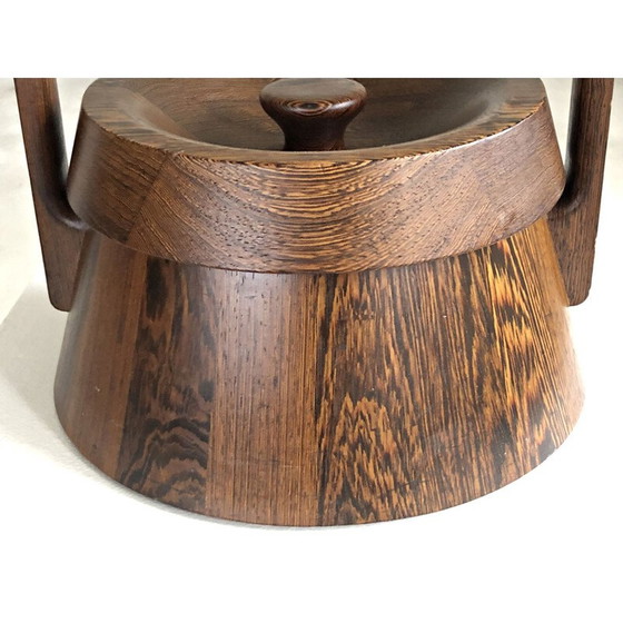 Image 1 of Vintage Deense rozenhouten ijsemmer door Jens Quistgaard voor Dansk, Denemarken 1960