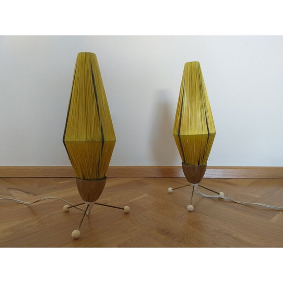 Image 1 of Paar vintage raketlampen, 1960