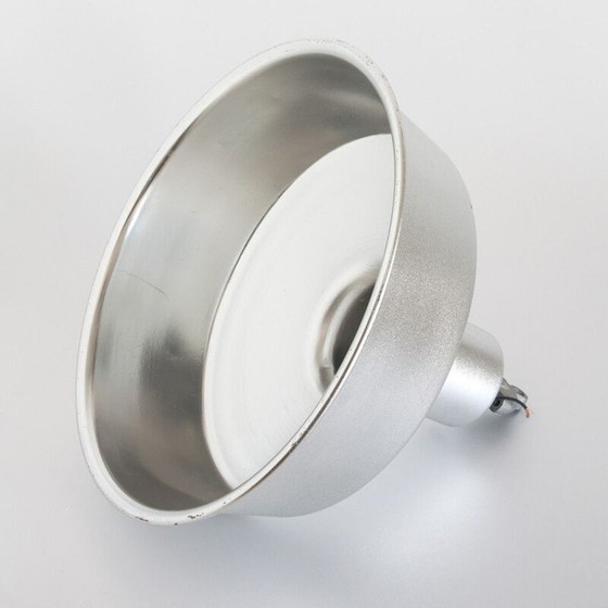 Image 1 of Vintage aluminium plafondlamp in industriële stijl Spanje 1970