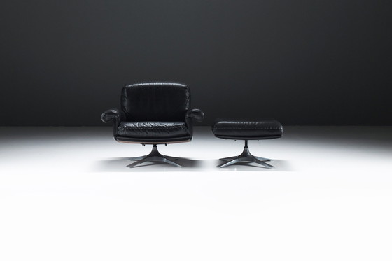 Image 1 of Prachtige Ds 31 Loungestoel & Ottoman Door De Sede Team Voor De Sede Exclusief Zwitserland