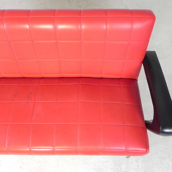 Image 1 of Met Skai Bekleedde Rockabilly Bank, Jaren 50