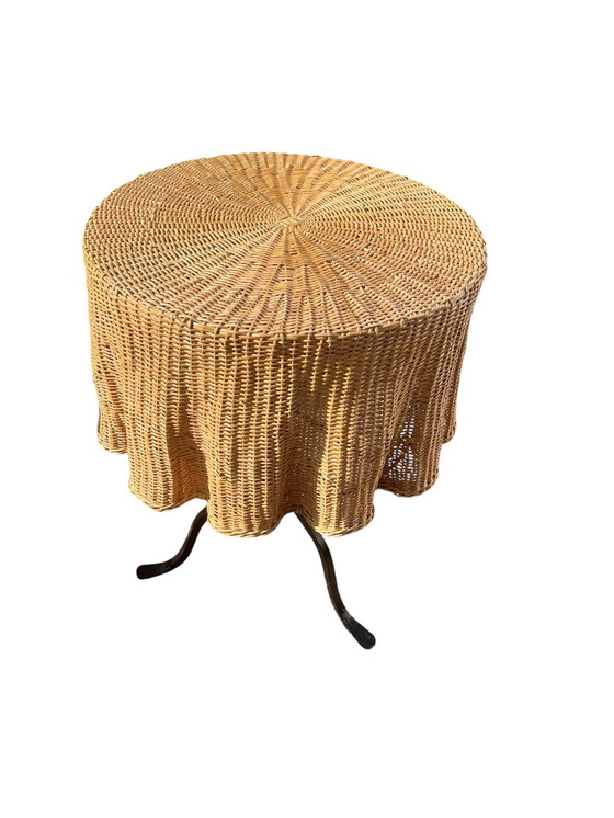 Image 1 of French Trompe L'Oeil Side Table