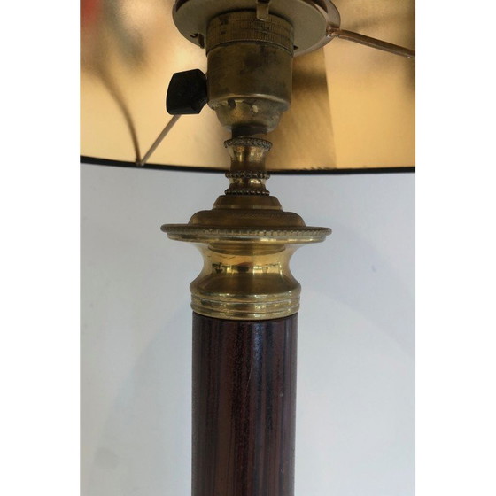 Image 1 of Paar vintage lampen van metaal en messing, Frankrijk 1940