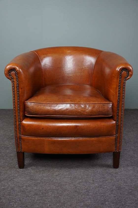 Image 1 of Schapenleren clubfauteuil