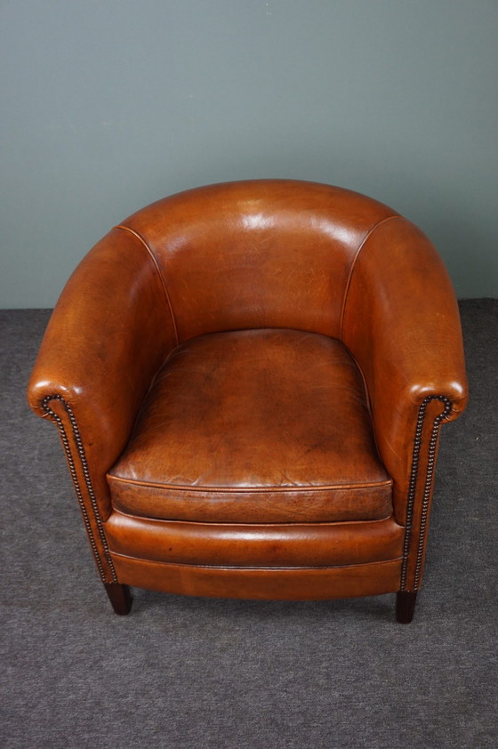 Image 1 of Schapenleren clubfauteuil