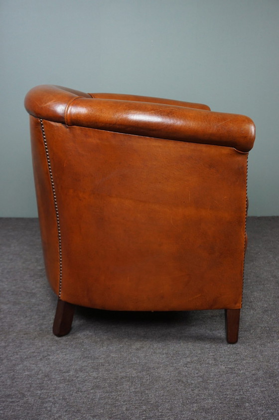 Image 1 of Schapenleren clubfauteuil