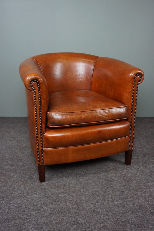 Schapenleren clubfauteuil