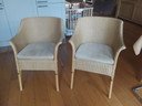 2x Lloyd loom fauteuil