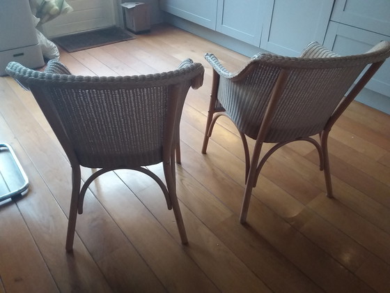 Image 1 of 2x Lloyd loom fauteuil