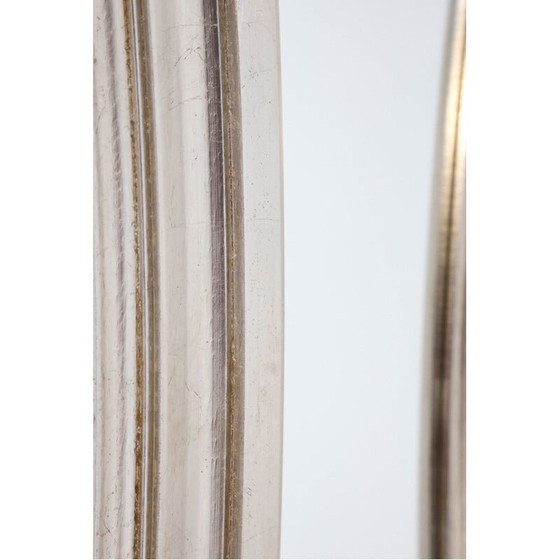 Image 1 of Vintage spiegel met metalen lijst, 1940