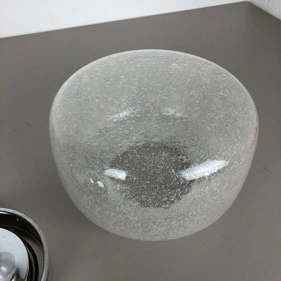 Image 1 of Vintage glazen wandlamp door Hillebrand Leuchten, Duitsland 1970