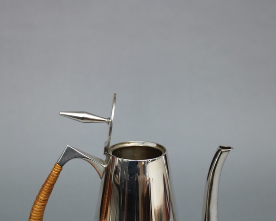 Image 1 of Gio Ponti (1891-1979) Sterling zilveren koffiekan - The Diamond - Reed & Barton, USA 